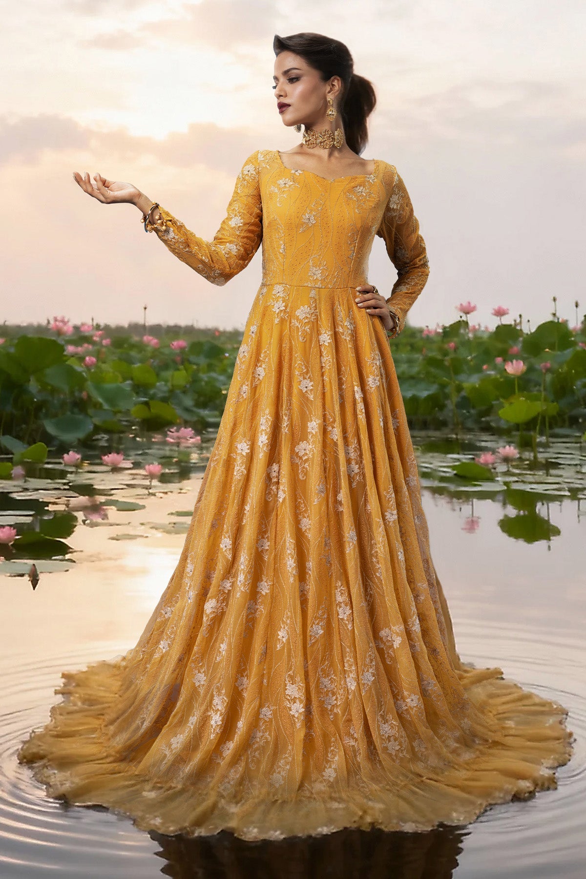 BAMBER CHIFFON | EMBROIDERED - Shop Now at Kayseria