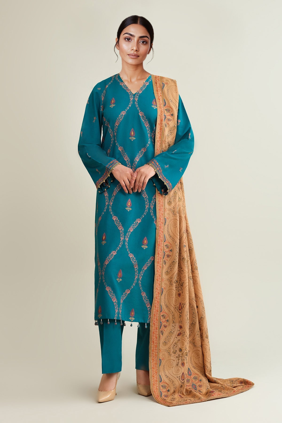 VISCOSE KARANDI | EMBROIDERED - Shop Now at Kayseria