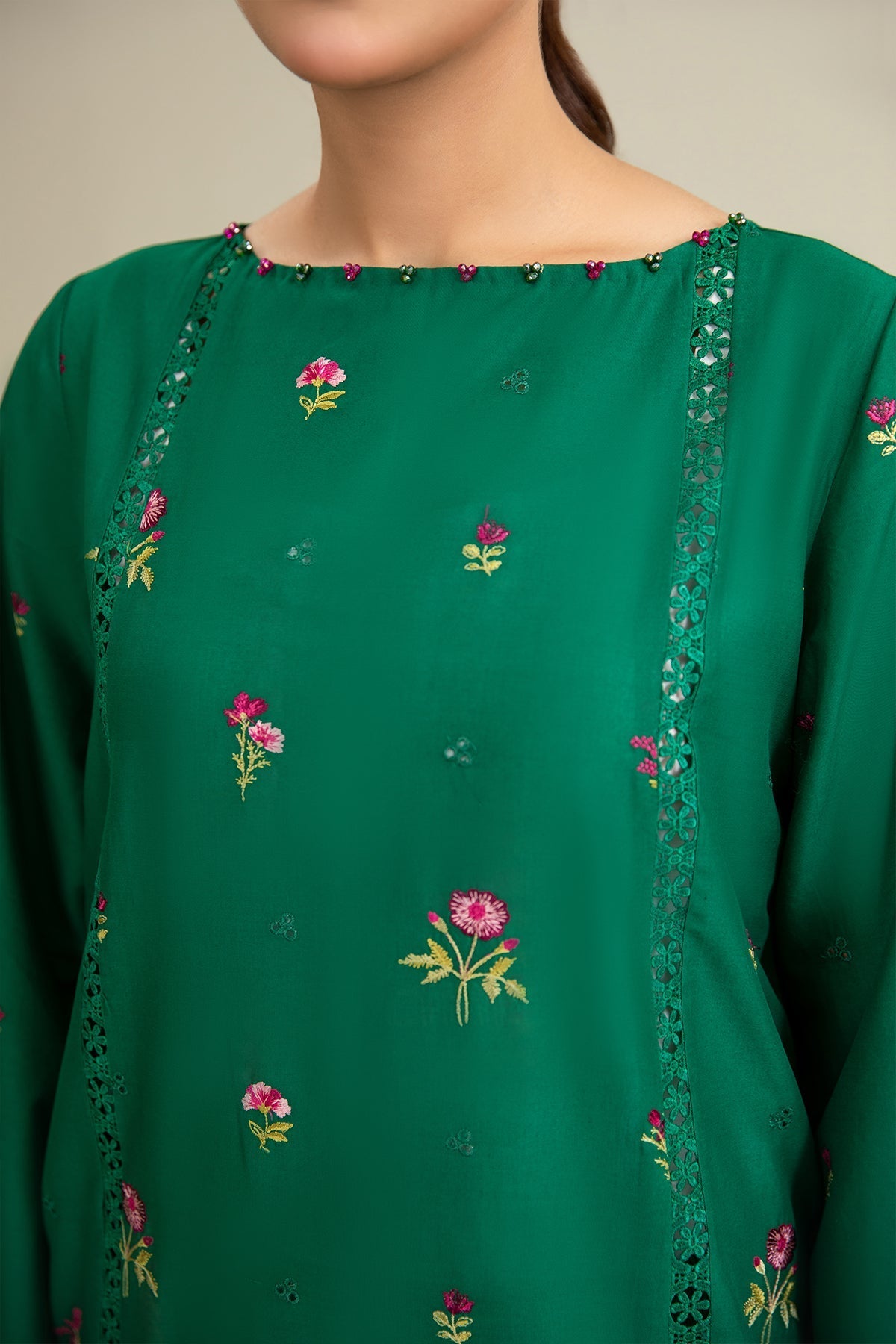 3 Piece - Embroidered Suit - C6310 - Shop Now at Kayseria