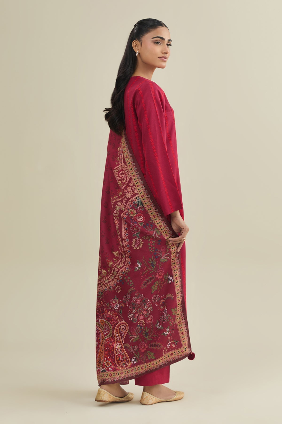 3 Piece - Printed Suit - C6375 - Shop Now at Kayseria