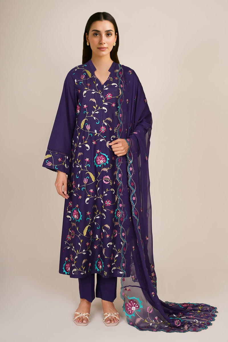 3 Piece - Embroidered Suit - C6393 - Shop Now at Kayseria