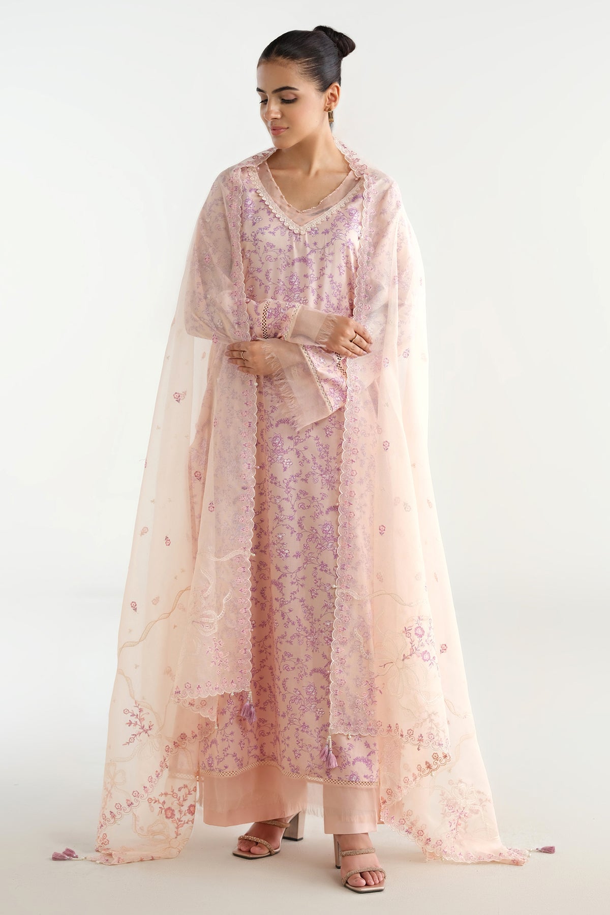 3 Piece - Printed & Embroidered Lawn Suit - C6289 - Shop Now at Kayseria