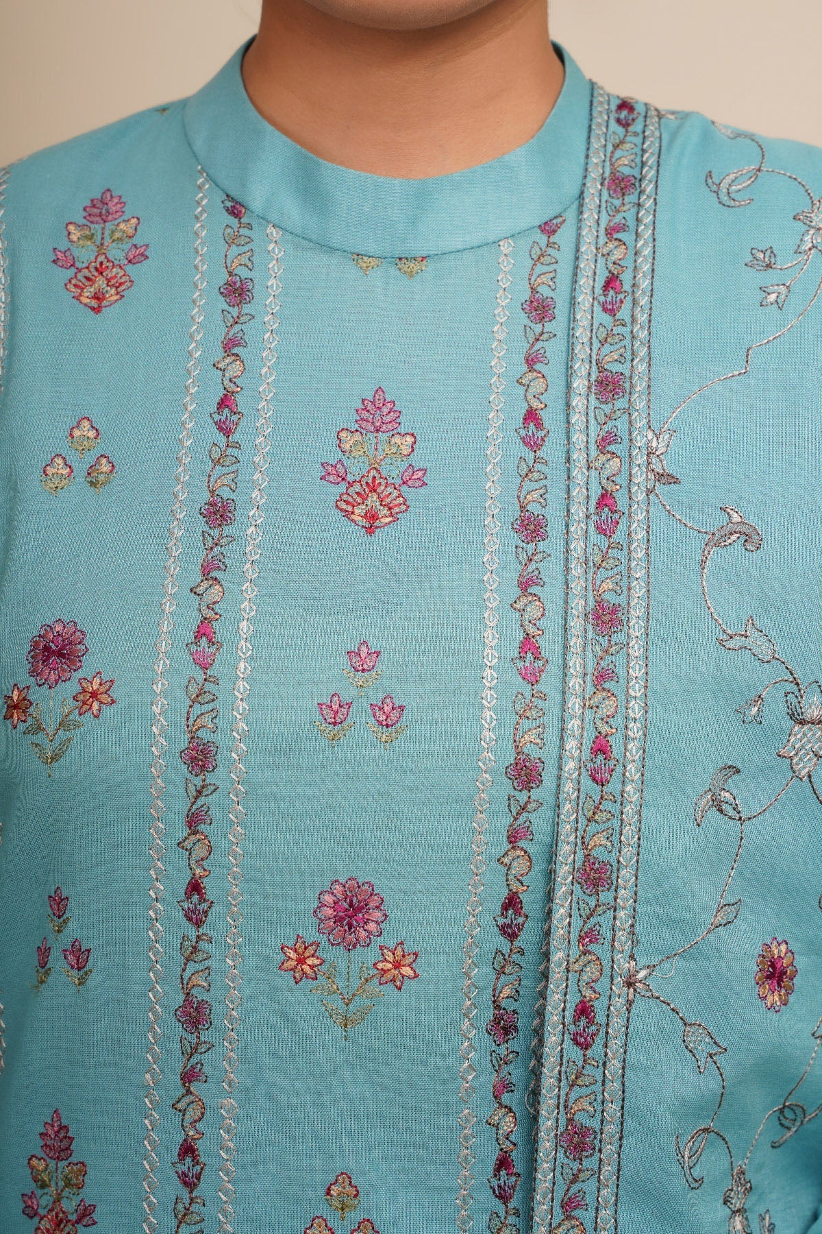 3 Piece - Embroidered Suit - E1758 - Shop Now at Kayseria