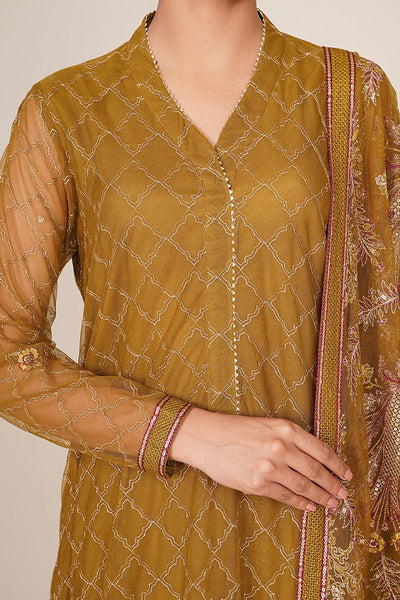 4 Piece - Embroidered Suit - E1879 - Shop Now at Kayseria