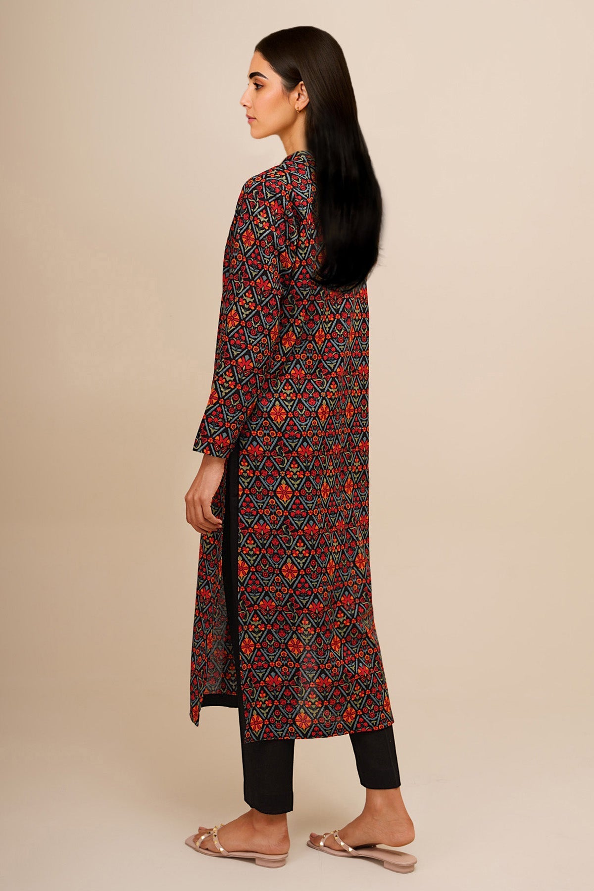 2 Piece - Printed Khaddar Suit - X7172 - Shop Now at Kayseria