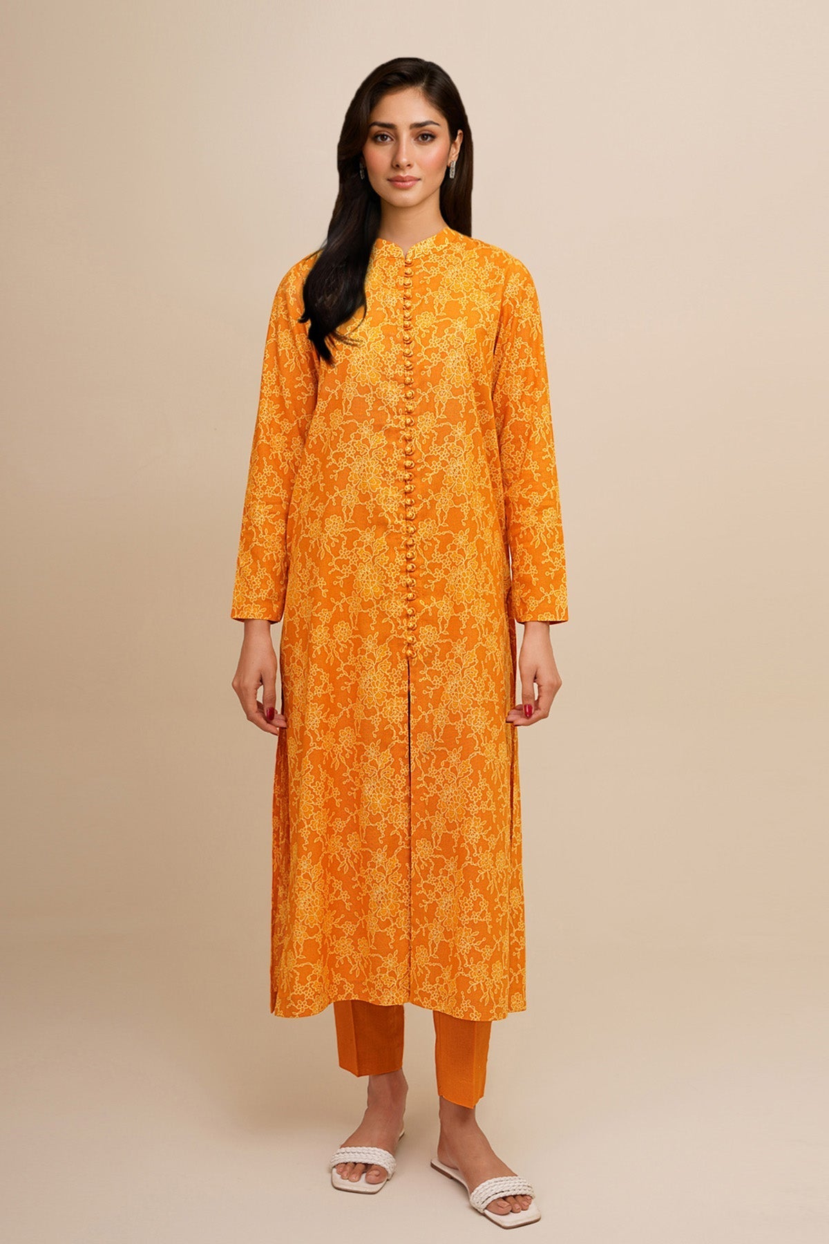2 Piece - Printed Khaddar Suit - X7175 - Shop Now at Kayseria